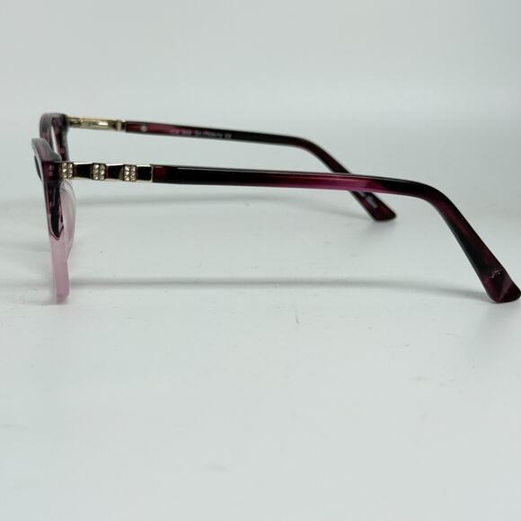 St. Moritz Pink Woman's Eyeglasses Frames 52-18-136 Ice 302 Full rim H18854 - Picture 2 of 7